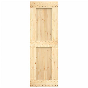 Porta Scorrevole con Set Hardware 70x210 cm Legno Massello Pino 3203236