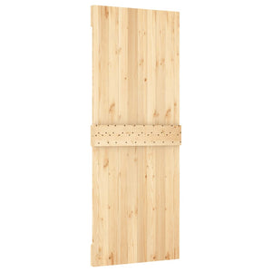 Porta Scorrevole con Set Hardware 90x210 cm Legno Massello Pino 3203252