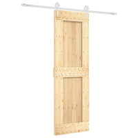 Porta Scorrevole con Set Hardware 70x210 cm Legno Massello Pino 3203260