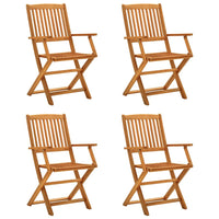 Set da Pranzo per Giardino 5 pz in Legno Massello di Acaciacod mxl 125041