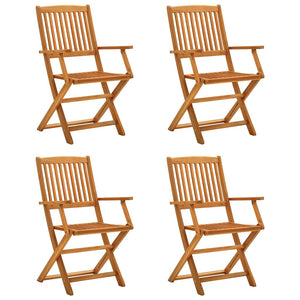 Set da Pranzo per Giardino 5 pz in Legno Massello di Acaciacod mxl 125041