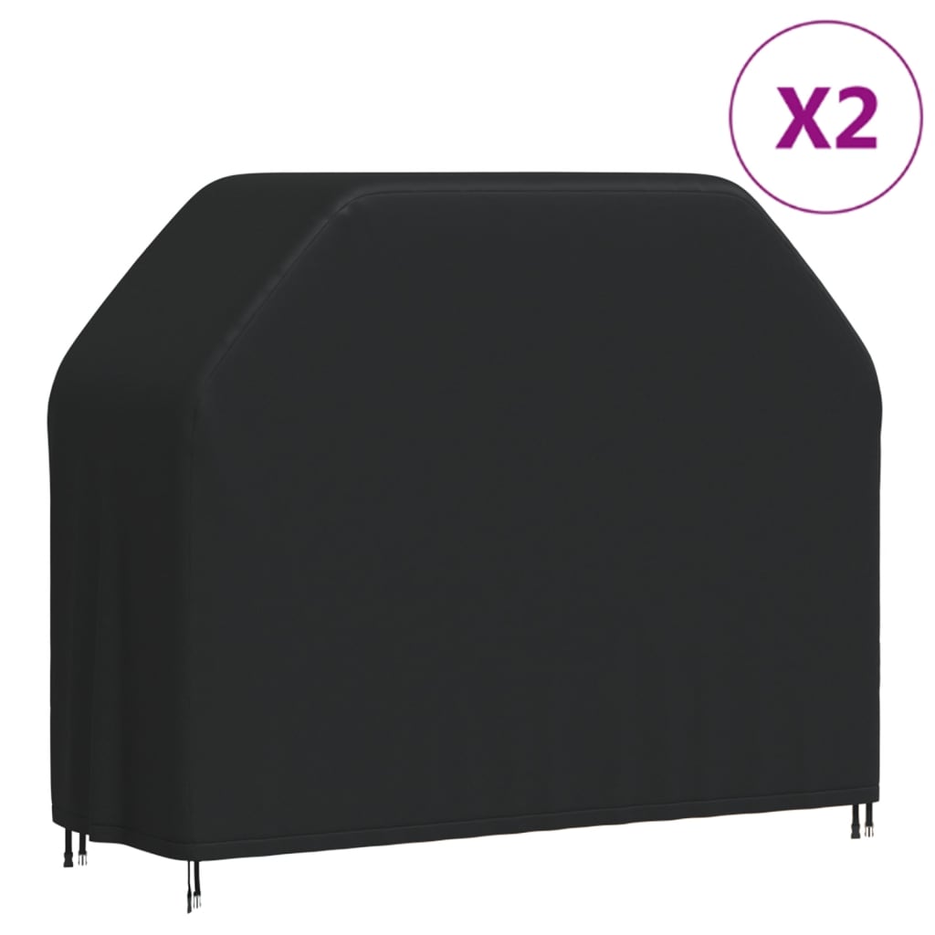 Coperture per Barbecue 2 pz 140x58x106 cm 420D Tessuto Oxfordcod mxl 108689