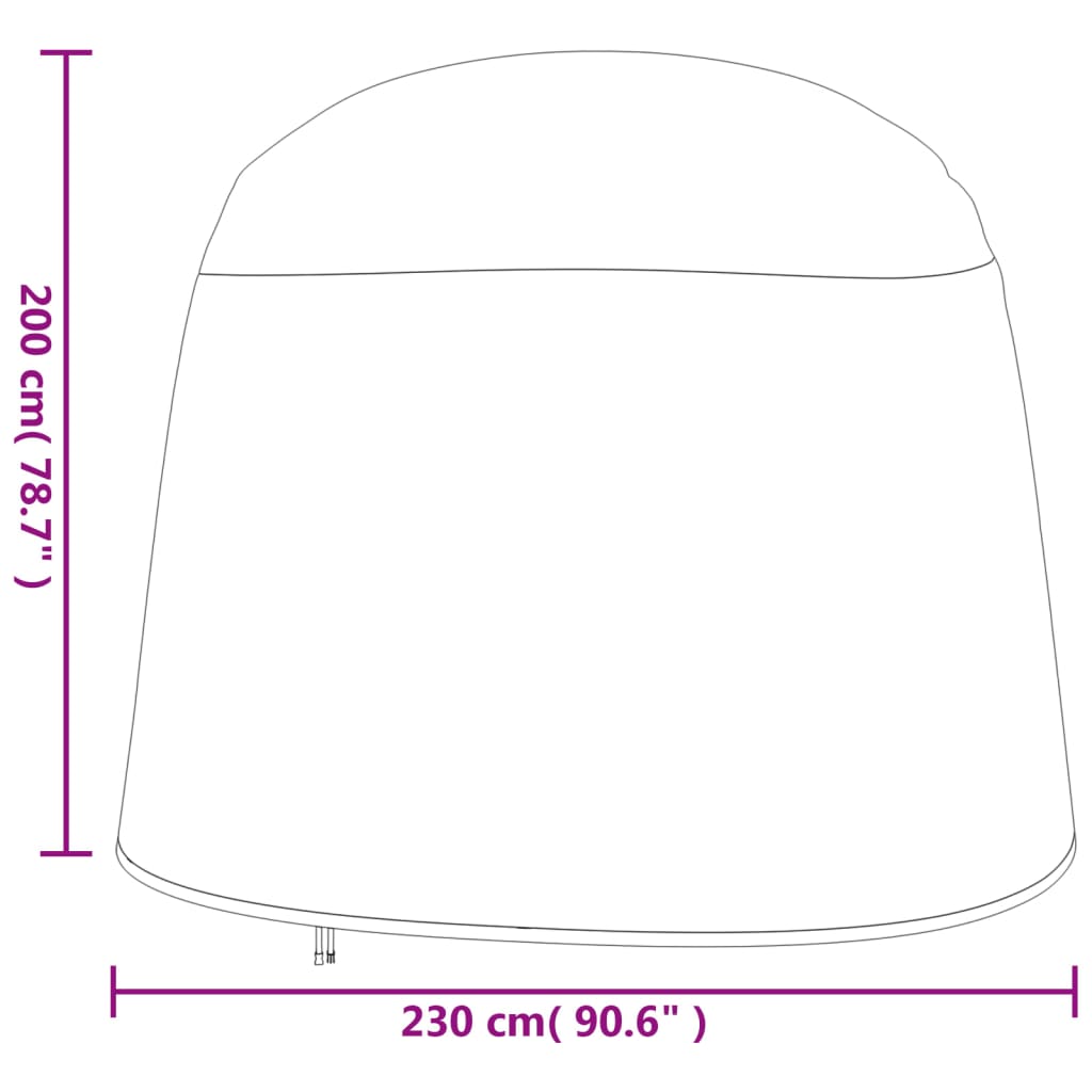 Coperture Poltrona Sospesa Doppia 2pz Ø 230x200cm 420D Oxford 3203391