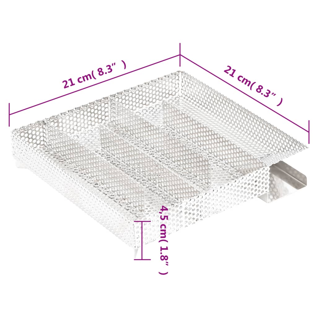 Generatore di Fumo Freddo 5 Camere 21 cm in Acciaio Inox 30253