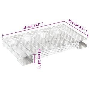 Generatore di Fumo Freddo 8 Camere 35 cm in Acciaio Inox 30255