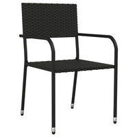 Set da Pranzo da Giardino 3 pz in Polyrattan e Acciaio 3203272