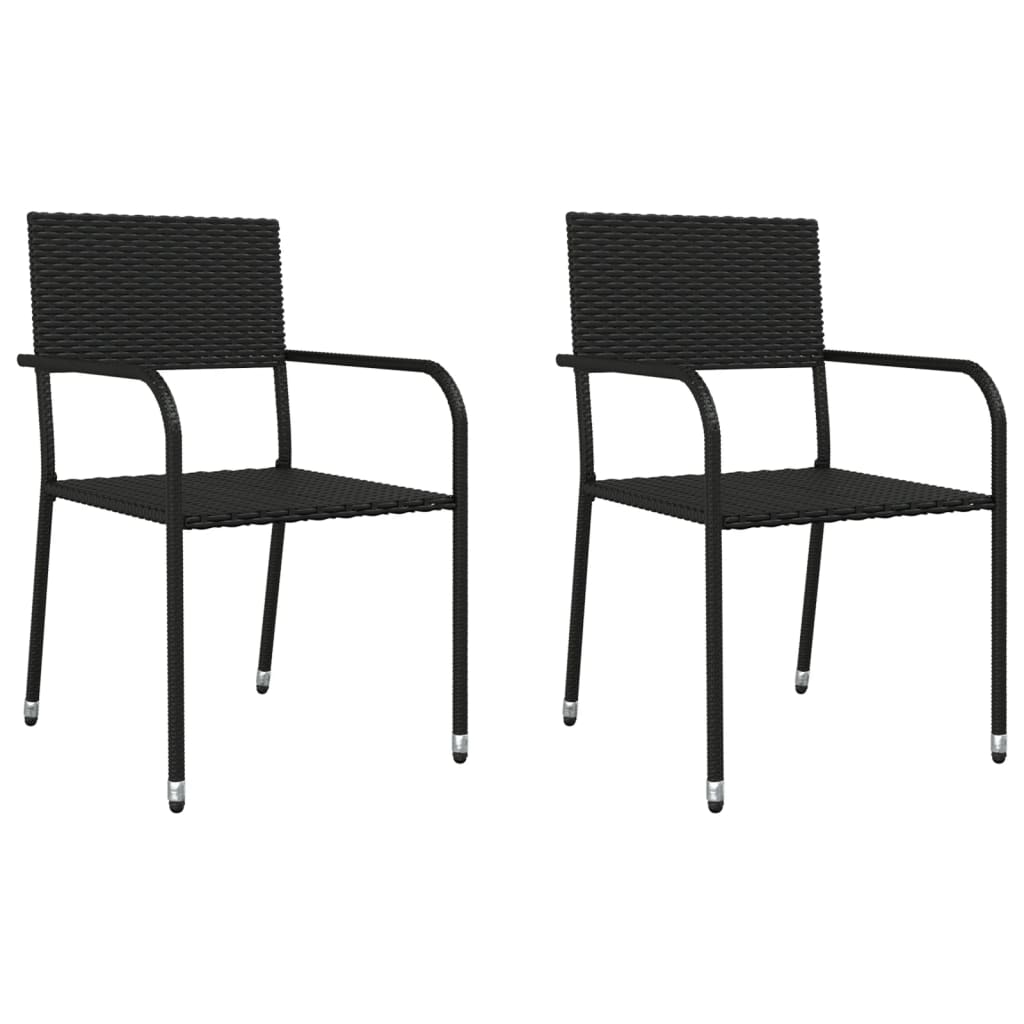 Set da Pranzo da Giardino 3 pz in Polyrattan e Acciaio 3203280