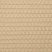 Cestini Portaoggetti 2pz Beige e Bianco Ø24x18 cm in Cotone 358455