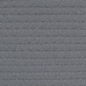 Cestini Portaoggetti 2pz Grigio e Bianco Ø28x28 cm in Cotone 358457