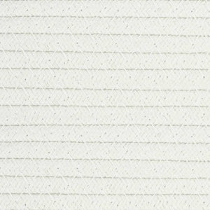 Cestino Portaoggetti Grigio e Bianco Ø40x25 cm in Cotone 358461