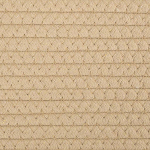 Cestino Portaoggetti Beige e Bianco Ø40x35 cm in Cotone 358467