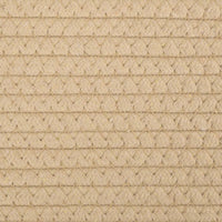 Cestino Portaoggetti Beige e Bianco Ø51x33 cm in Cotone 358491