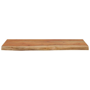 Mensola a Muro 60x30x2,5cm Rettangolare Legno Acacia Bordi Vivi 370236