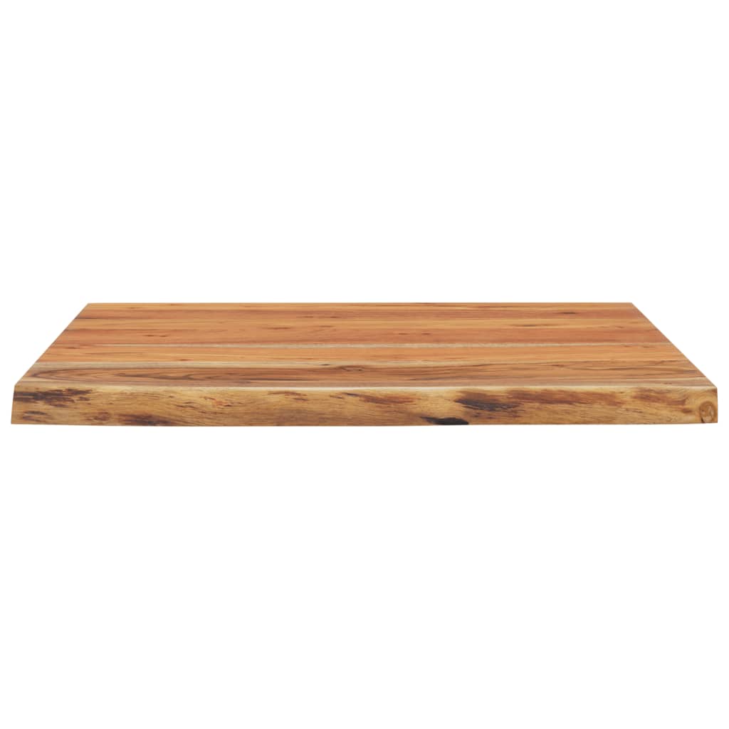 Mensola a Muro 40x40x2,5cm Quadrata Massello Acacia Bordi Vivi 370246