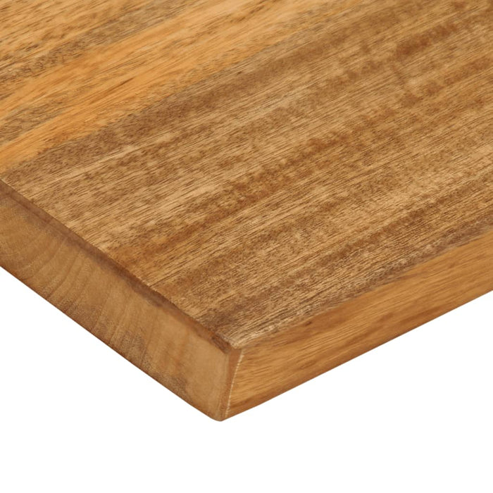 Piano Tavolo Bordi Vivi 80x20x2,5 cm Legno Massello di Mango 370514