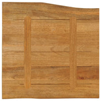 Piano per Tavolo 40x40x3,8cm Bordi Vivi in Legno Massello Mango 370774