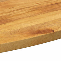 Piano Tavolo 80x40x3,8 cm Ovale in Legno Massello di Mango 370868