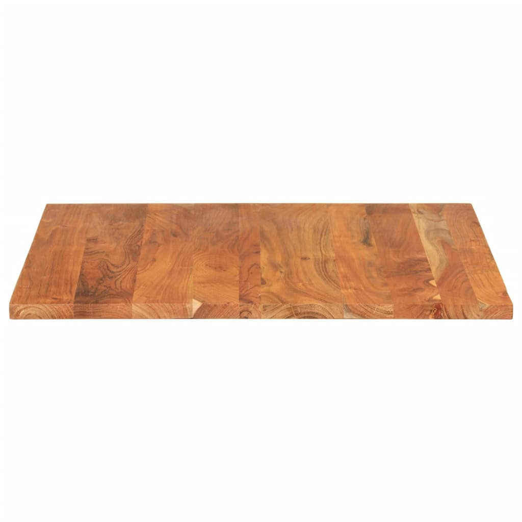 Piano Tavolo 70x70x2,5 cm Quadrato Legno Massello di Acacia 370932