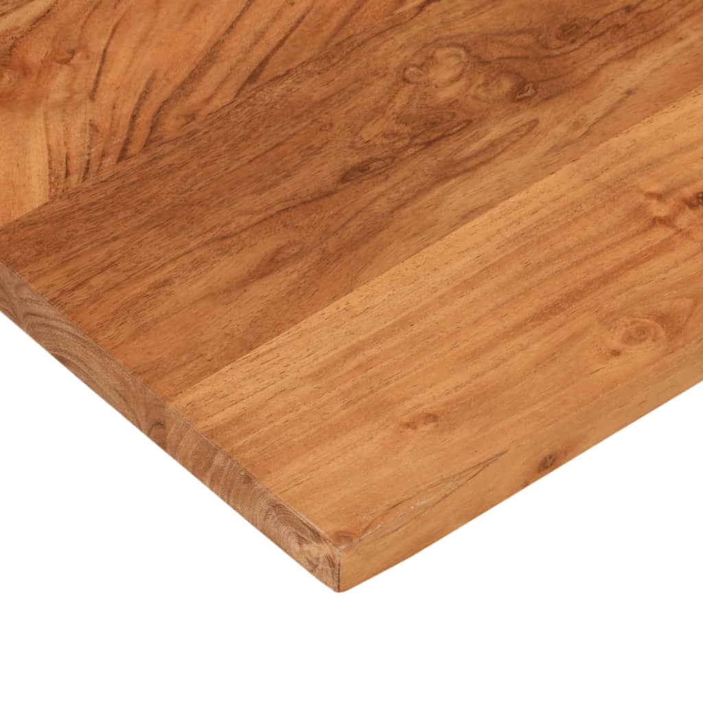 Piano per Tavolo 90x90x2,5 cm Quadrato Legno Massello di Acacia 370942