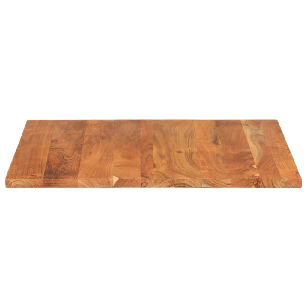 Piano Tavolo 70x70x3,8 cm Quadrato Legno Massello di Acacia 370997