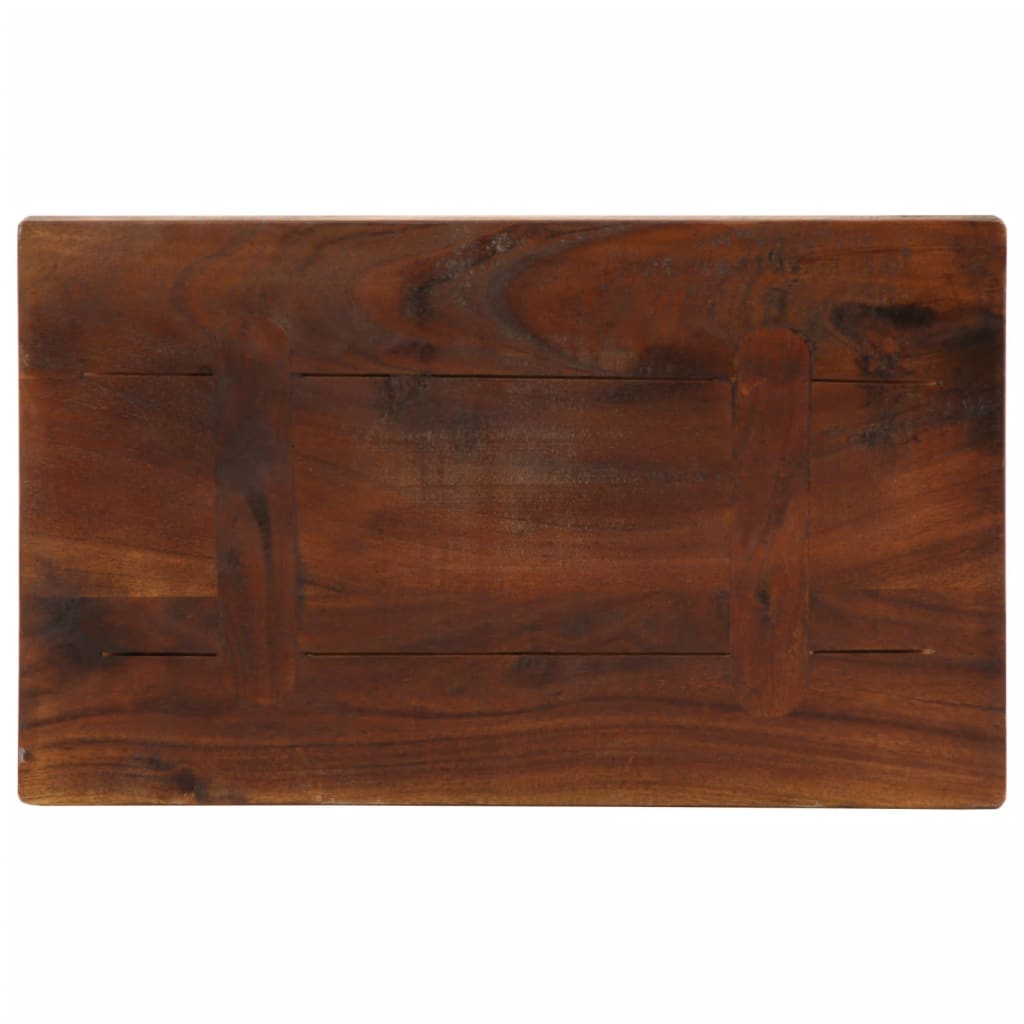 Piano Tavolo 50x40x2,5 cm Rettangolare in Massello di Recupero 371033