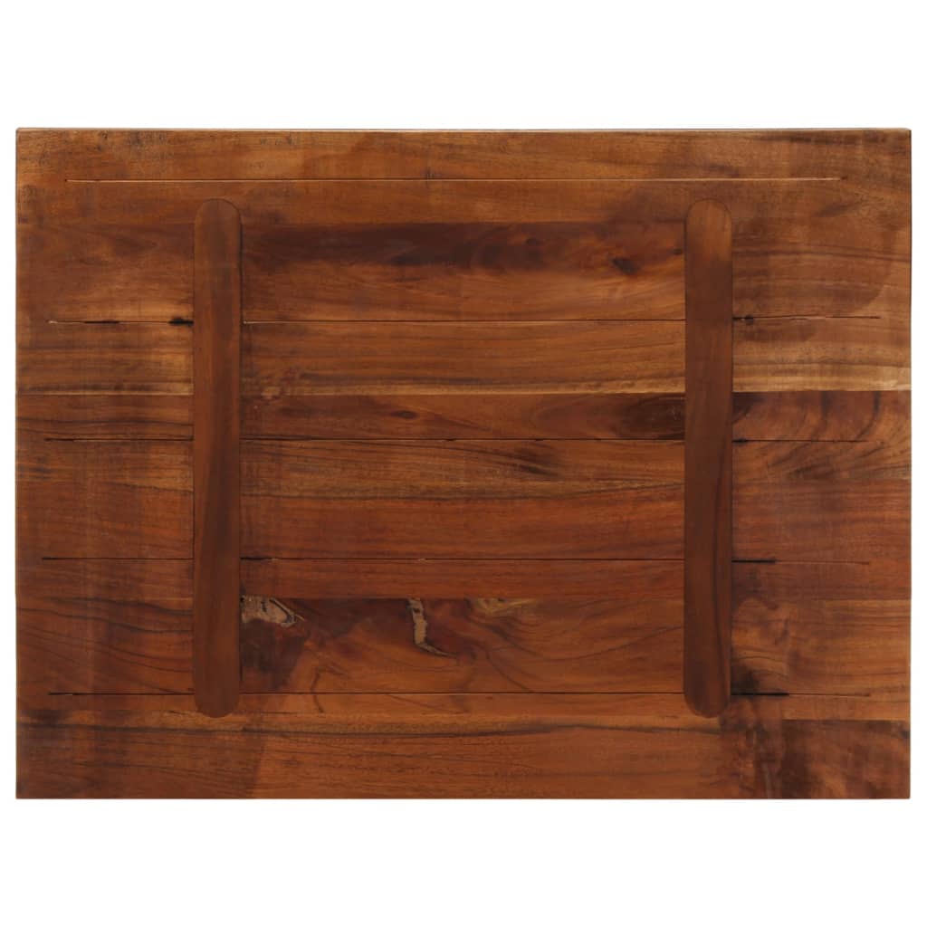 Piano Tavolo 90x50x3,8 cm Rettangolare in Massello di Recupero 371124