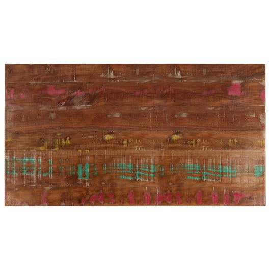 Piano Tavolo 100x60x3,8 cm Rettangolare in Massello di Recupero 371134