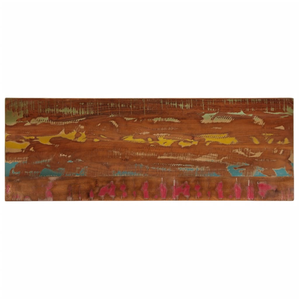 Piano Tavolo 140x60x3,8 cm Rettangolare in Massello di Recupero 371137