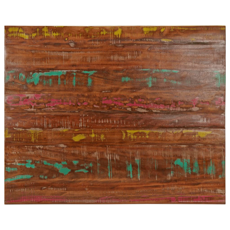 Piano Tavolo 90x80x3,8 cm Rettangolare in Massello di Recupero 371145