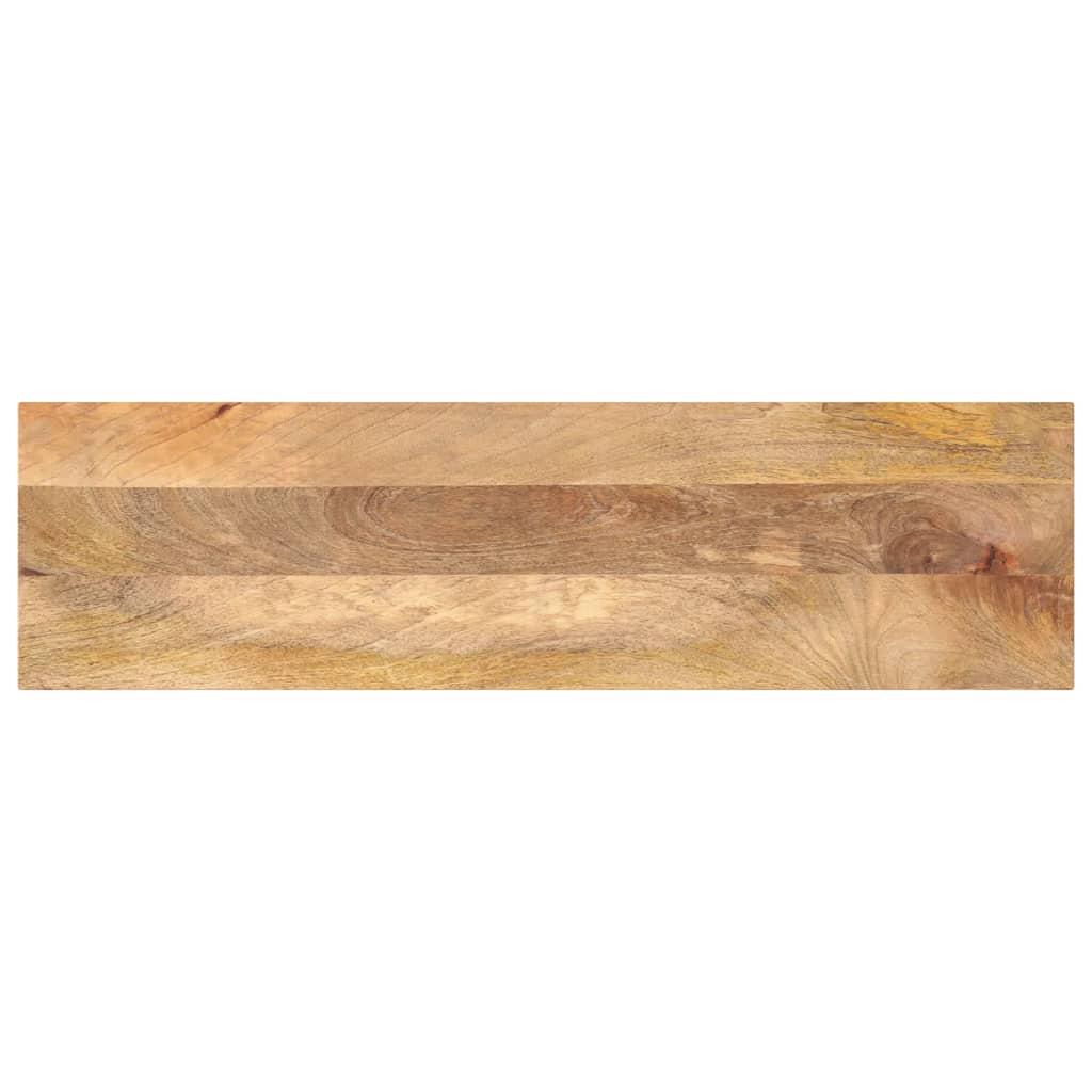 Piano per Tavolo 100x30x2,5cm Rettangolare Legno Massello Mango 371438