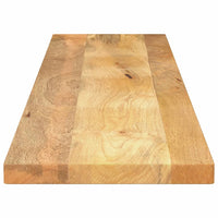 Piano per Tavolo 140x30x2,5cm Rettangolare Legno Massello Mango 371441