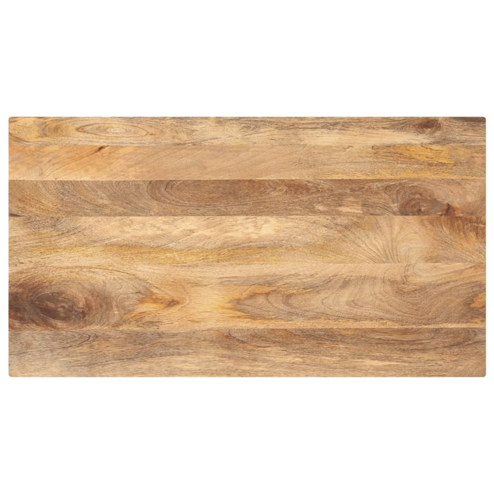 Piano per Tavolo 120x50x2,5cm Rettangolare Legno Massello Mango 371463