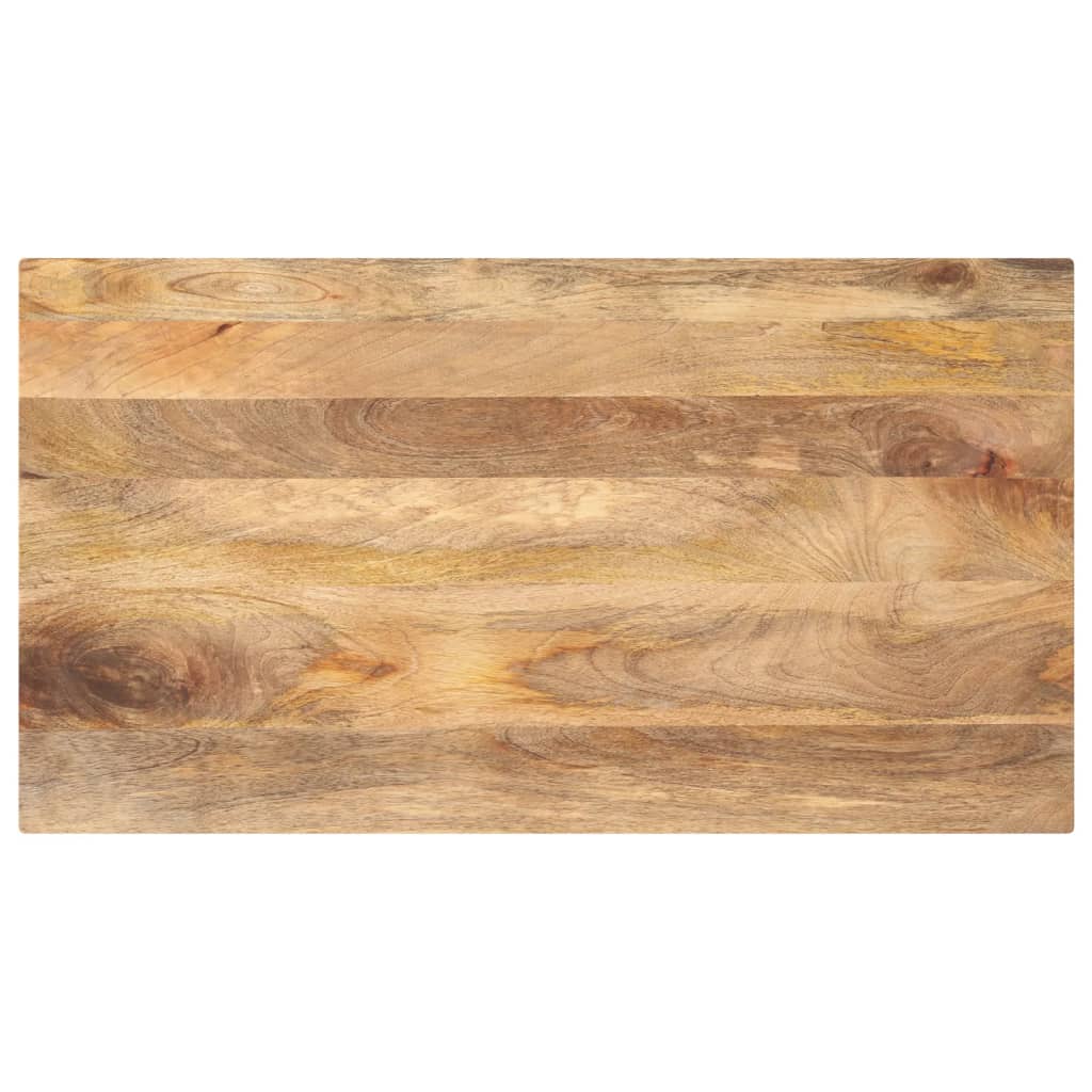 Piano per Tavolo 120x60x2,5cm Rettangolare Legno Massello Mango 371472