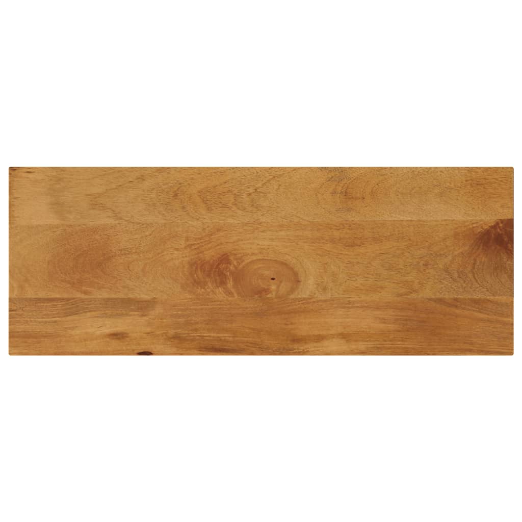 Piano per Tavolo 80x20x2,5cm Rettangolare Legno Massello Mango 371554