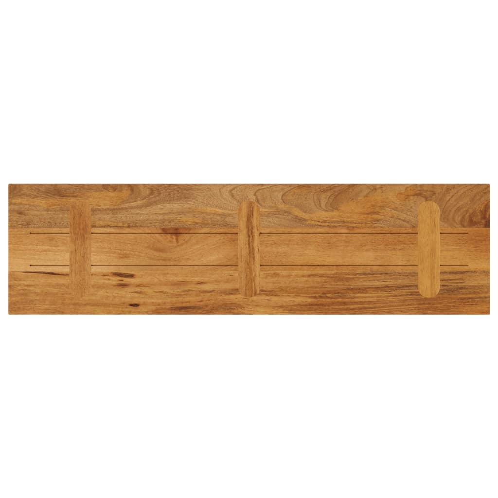 Piano per Tavolo 120x40x2,5cm Rettangolare Legno Massello Mango 371582