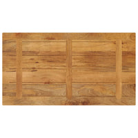 Piano Tavolo 100x50x2,5 cm Rettangolare Legno Massello di Pino 371591