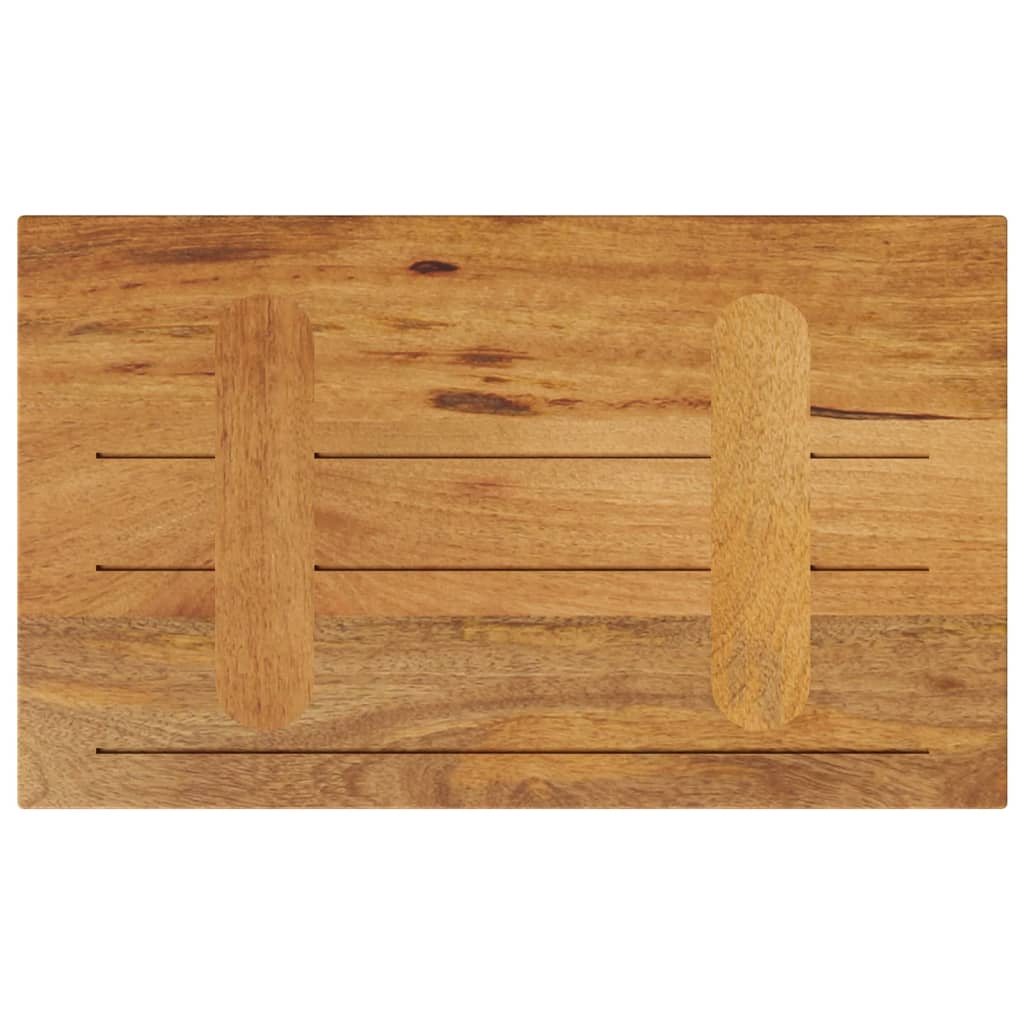 Piano per Tavolo 50x30x3,8 cm Rettangolare Legno Massello Mango 371628