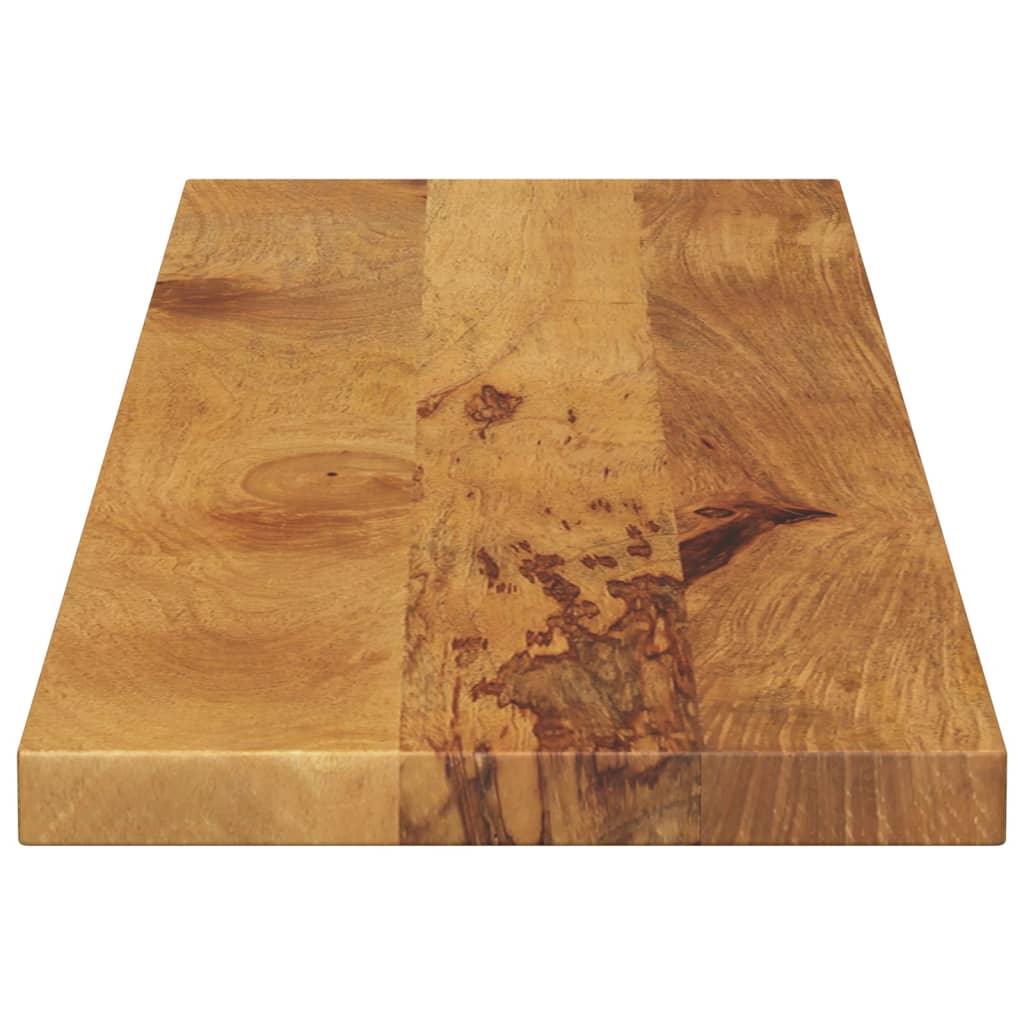 Piano per Tavolo 120x30x3,8cm Rettangolare Legno Massello Mango 371635