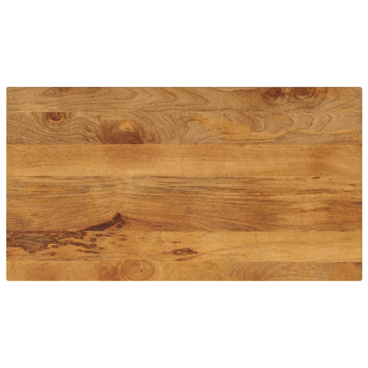 Piano per Tavolo 100x50x3,8cm Rettangolare Legno Massello Mango 371656