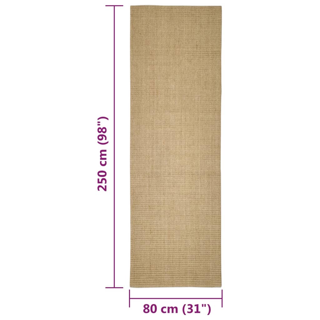 Tappeto in Sisal per Tiragraffi 80x250 cm 3203418