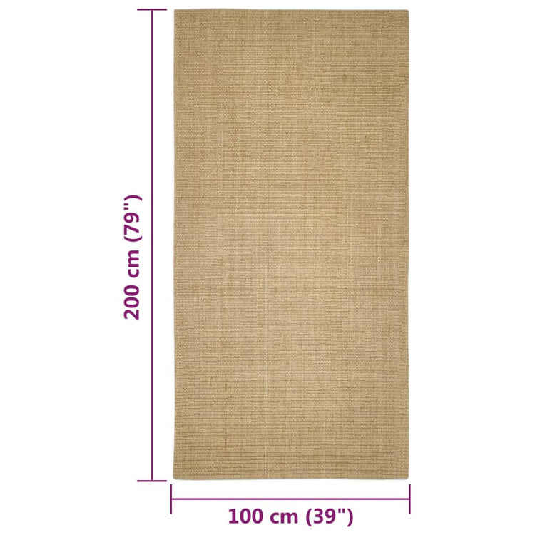 Tappeto in Sisal per Tiragraffi 100x200 cm 3203423