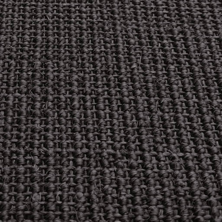 Tappeto in Sisal per Tiragraffi Nero 80x250 cm 3203436