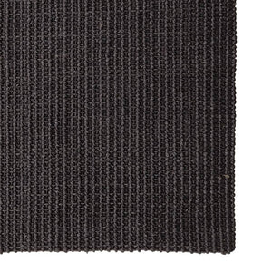 Tappeto in Sisal per Tiragraffi Nero 80x300 cm 3203437