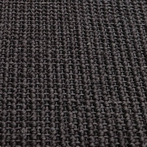 Tappeto in Sisal per Tiragraffi Nero 80x350 cm 3203438