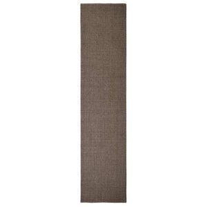 Tappeto in Sisal per Tiragraffi Marrone 80x350 cm 3203456