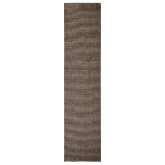 Tappeto in Sisal per Tiragraffi Marrone 80x350 cm 3203456