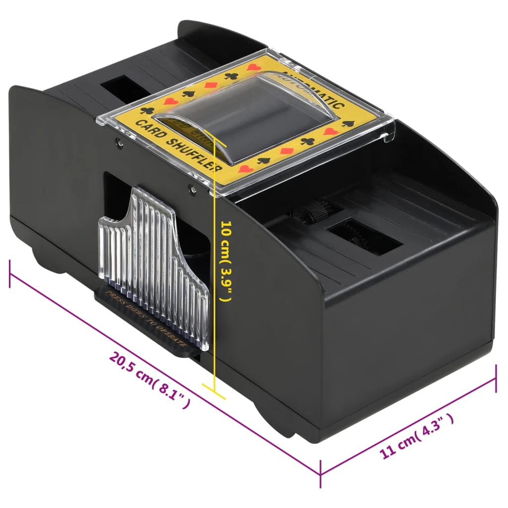 Mescolatore Automatico di Carte Nero 2 Mazzi 80419