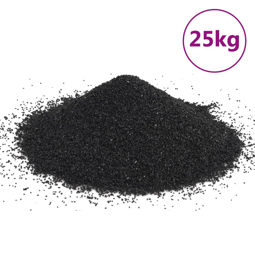 Sabbia per Acquari 25 kg Nera 0,2-2 mm 155294