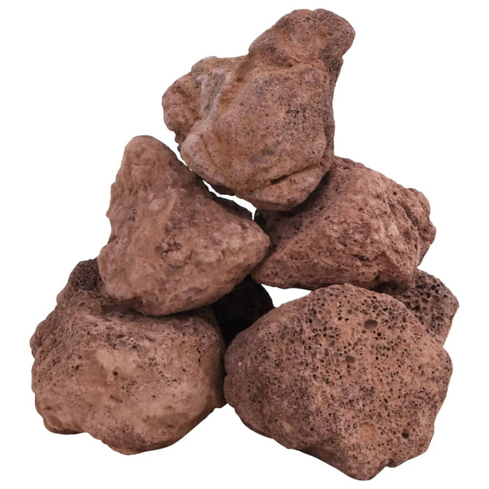 Rocce Vulcaniche 25 kg Rosse 10-30 cm 155324