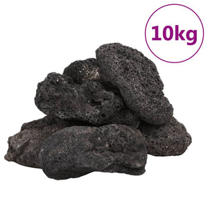 Rocce Vulcaniche 10 kg Nere 10-30 cm 155325